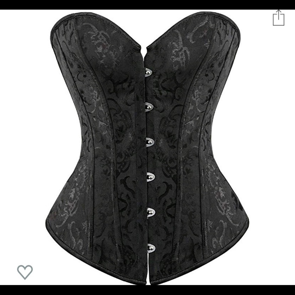Black vintage-style corset